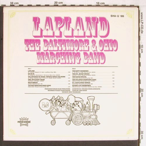 Baltimore & Ohio Marching Band: Lapland, London(SHA-U 106), D,  - LP - Y4829 - 6,00 Euro