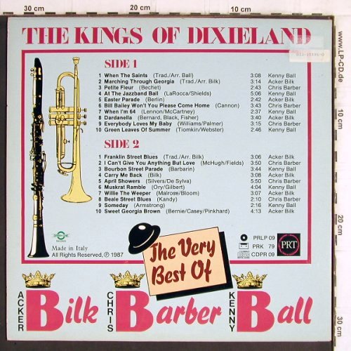 V.A.Kings Of Dixieland: Bilk Barber Ball - The Very Best of, PRT(PRLP 09), I, 1987 - LP - Y6114 - 6,00 Euro