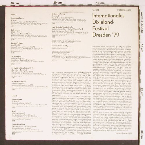 V.A.Internationales Dixieland: Festival, Dresden'79, Amiga(8 55 696), DDR, 1979 - LP - Y7851 - 7,50 Euro