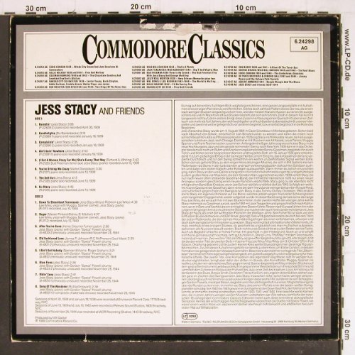 Stacy,Jess  and Friends: 1938-1944, vg+/vg+, Commodore(6.24298 AG), D, 1980 - LP - Y8106 - 6,00 Euro