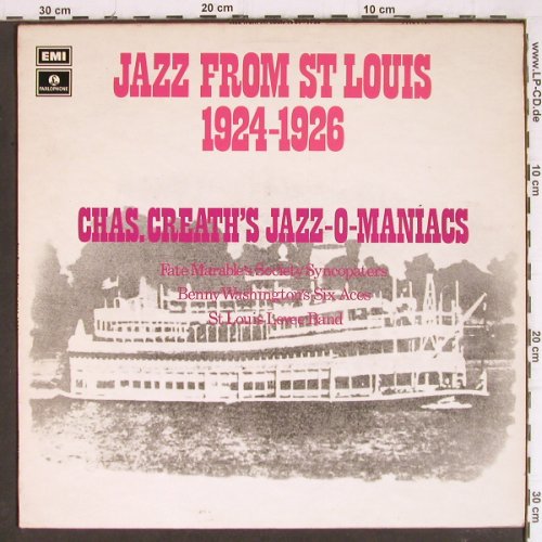 V.A.Jazz from St Louis 1924-1926: Chas.Creath's Jazz-O-Maniacs, EMI Parlophone(PMC 7157), UK,  - LP - Y8143 - 7,50 Euro