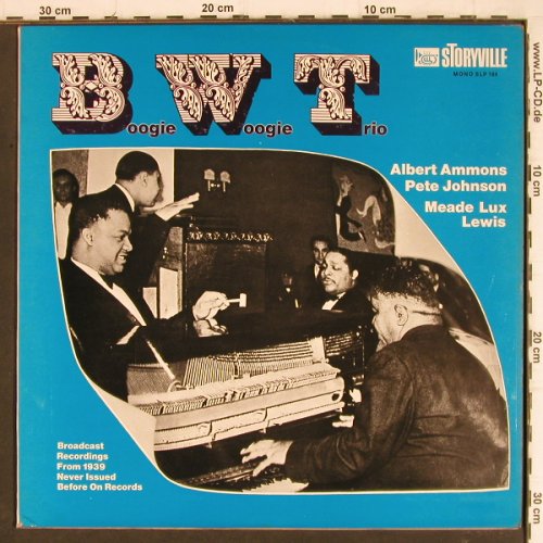 Boogie Woogie Trio: Ammons,A./P.Johnson/M.Lux Lewis,Ri, Storyville,Broadcast(SLP 184), UK m-/vg+, 1939 - LP - Y8175 - 5,00 Euro