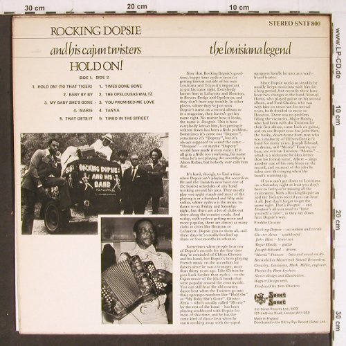 Rocking Dopsie & h.Cajun Twisters: Hold On !, Sonet(SNTF 800), UK, 1979 - LP - Y8215 - 7,50 Euro