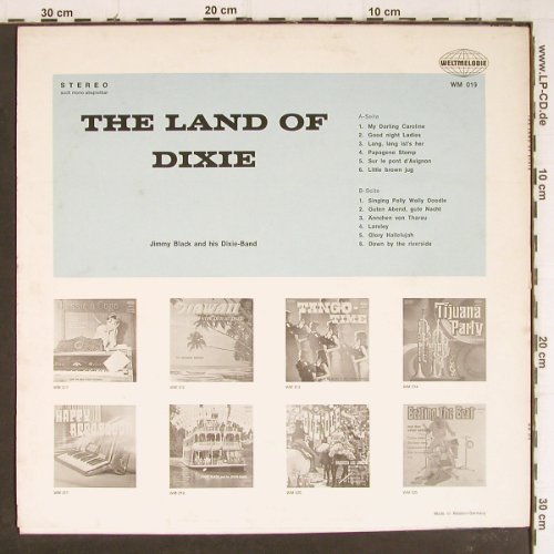 Black,Jimmy & his Dixie-Band: The Land Of Dixie, vg+/m-, Weltmelodie(WM 019), D,  - LP - Y8249 - 4,00 Euro