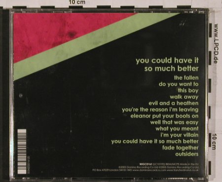 Franz Ferdinand: You Could Have It So Much Better, Domino(WIGCD161), EU, 2005 - CD - 50451 - 10,00 Euro