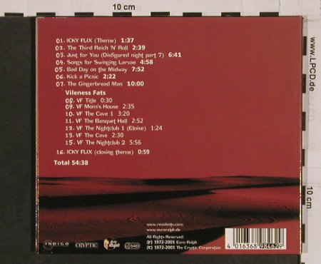 Residents: Icky Flix Original Soundtr.,Digi, Euroralph(), D,vg+/m-, 01 - CD - 55365 - 5,00 Euro
