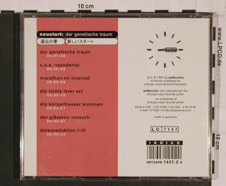 Neustart: Der Genetische Traum, Zeitbombe(Tick 001), D, 1997 - CD - 56612 - 6,00 Euro