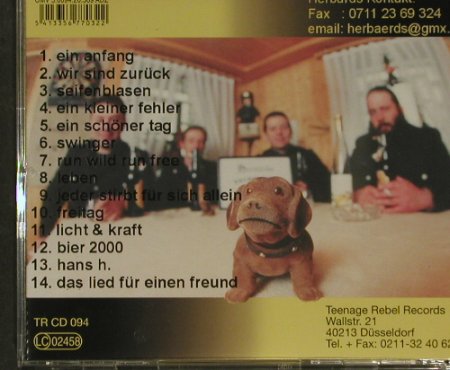 Herbärds: Wir sind Zurück, vg+/m-, Teenage Rebel Rec.(TR cd 094), D, 00 - CD - 57967 - 7,50 Euro