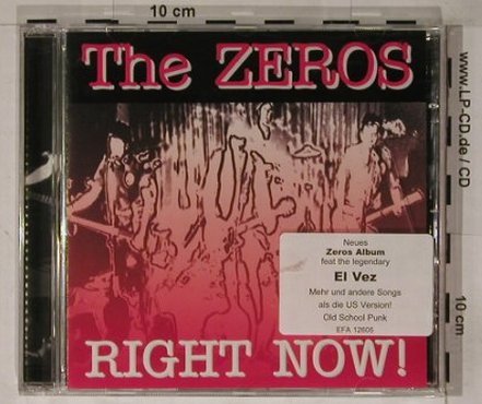 Zeros,The: Right Now, EmptyRec(MT-487), EU,  - CD - 58054 - 11,50 Euro