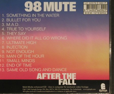 98 Mute: After The Fall, Epitaph(), NL, 02 - CD - 64448 - 11,50 Euro