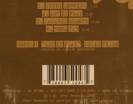 Cyann & Ben: Sunny Morning EP, 4Tr.+video, Ever Rec.(EVER040DM), , 2006 - CD5inch - 81009 - 5,00 Euro