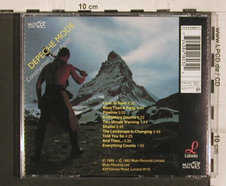 Depeche Mode: Construction Time Again, digt.rem, Mute(724384180324), NL, 1989 - CD - 82105 - 5,00 Euro