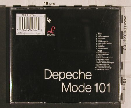 Depeche Mode: 101, Mute(724384177621), NL, 1989 - 2CD - 82143 - 7,50 Euro