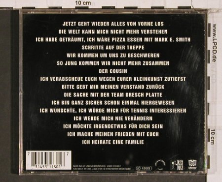 Tocotronic: Wir Kommen Um Uns Zu Beschweren, Motor(531 180 2), D, 1996 - CD - 84445 - 10,00 Euro