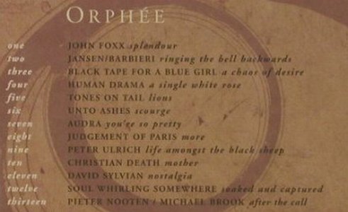 V.A.Orphee: John Foxx...Pieter Nooten, 13 Tr.,, Project(102), US,FS-New, 2000 - CD - 90973 - 11,50 Euro