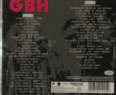 G.B.H.: Dead on Arrival-Punk Rock Anthology, Sanctuary(), UK,FS-NEW, 2005 - 2CD - 92171 - 12,50 Euro