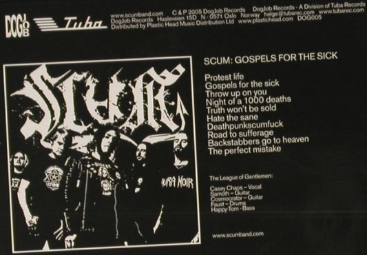 Scum: Gospels for the Sick, Digi, FS-New, DogJob Rec./Tuba(DOG005), , 2005 - CD - 93167 - 15,00 Euro