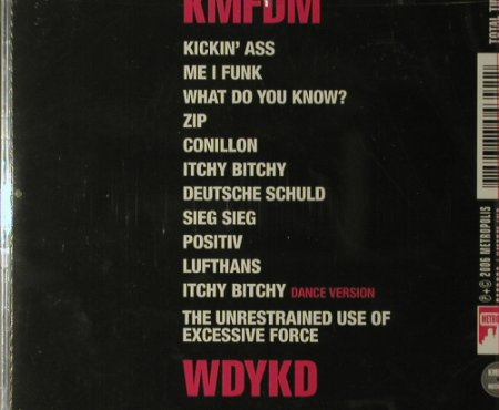 KMFDM: What do you know,Deutschland,FS-New, Metropolis(MET 439), USSA, 2006 - CD - 96128 - 10,00 Euro