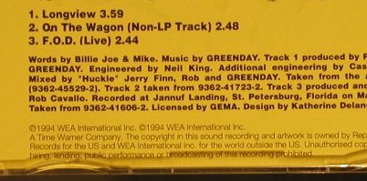 Green Day: Longview+2, Reprise(), D, 94 - CD5inch - 97062 - 3,00 Euro
