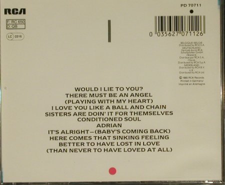 Eurythmics: Be Yourself Tonight, RCA(), D, 85 - CD - 97236 - 7,50 Euro