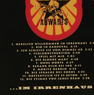 Abwärts: Herzlich Willkommen Im Irrenhaus, Harvest(7 81355 2), NL, 1993 - CD - 97354 - 10,00 Euro