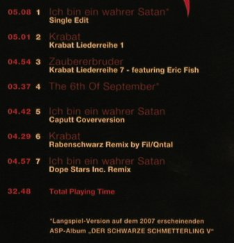 Asp: Ich bin ein wahrer Satan,Digi,Teil4, Trisol(TRI287CD), EU,FS-New, 2006 - CD5inch - 99831 - 14,00 Euro