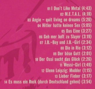 J.B.O.: I don't like metal,I love it !,Digi, Megapress(MP0101-0009), EU, FS-New, 2009 - CD - 80015 - 10,00 Euro
