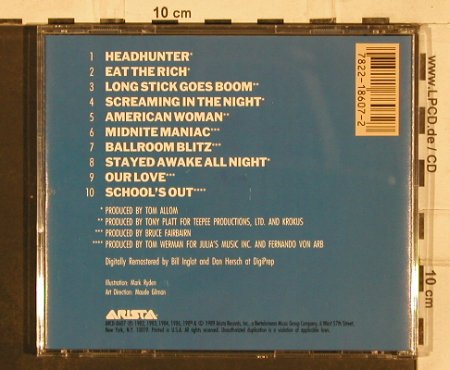 Krokus: Stayed Awake All Night-Best Of, Arista(), US, 1989 - CD - 82348 - 7,50 Euro