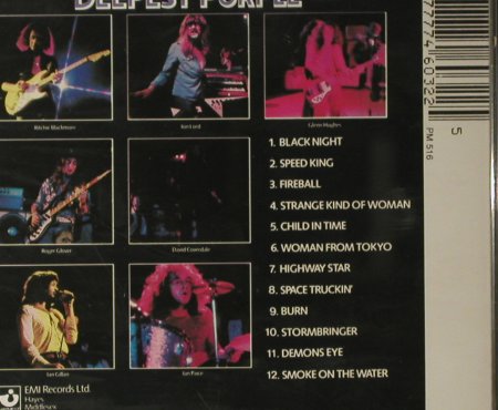 Deep Purple: Deepest Purple-The Very Best, Harvest(CDP 7 46032 2), D, 1980 - CD - 96130 - 10,00 Euro