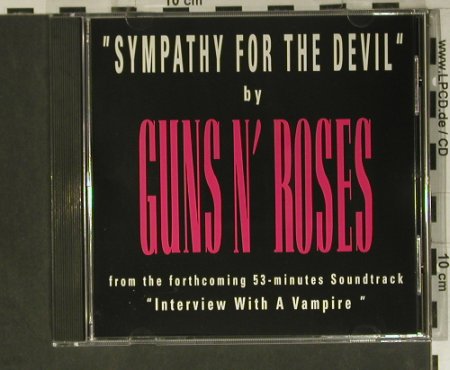 Guns N'Roses: Sympathy For The Devil, Promo,1 Tr., Geffen(PRO-CD-4709), US, 1994 - CD5inch - 98843 - 10,00 Euro