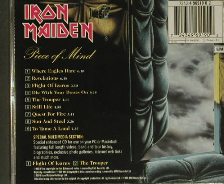 Iron Maiden: Piece Of Mind'83, MultiMedia, EMI(4 96919 02), NL, 1998 - CD - 99400 - 10,00 Euro