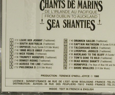V.A.Sea Shanties(Spirit Boys): From Dublin To Auckland, Playa Sound(PS 65014), F, FS-New, 1986 - CD - 94332 - 10,00 Euro