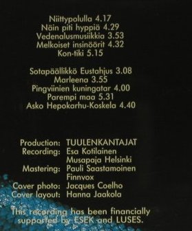 Tuulenkantajat: Vedenalusmusiikkia, Olarin M.(OMCD 36), SF, 1991 - CD - 98478 - 10,00 Euro