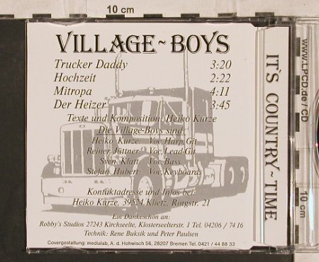 Village-Boys: It's Country Time,4 Tr., H.Kurze(), D,  - CD5inch - 83877 - 5,00 Euro