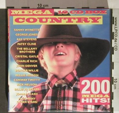 V.A.Mega Country: 200 Mega Hits, Box-Set, Americana Masters(), D, 1997 - 10CD - 92271 - 10,00 Euro