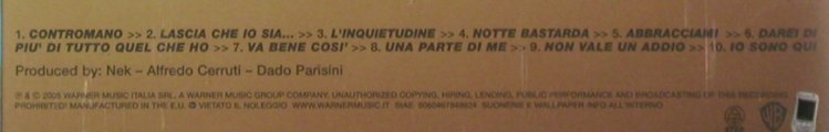 Nek: Una Parte Dime, Warner(), EU, 2005 - CD - 81058 - 10,00 Euro