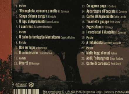 V.A.Il Canto Di Malavita: La Musica Della Mafia,18.Tr.,Boxed, Pias(), D, 2000 - CD - 81111 - 10,00 Euro
