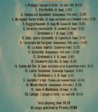 Sepe,Daniele: Vite Perdite, Piranha(), ,  - CD - 84033 - 10,00 Euro