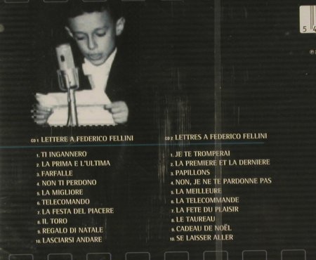D'Angio,Pino: Lettere A Frederico Fellini, FS-New, Follow Up(167.0017.023), EU, 2003 - 2CD - 92935 - 10,00 Euro