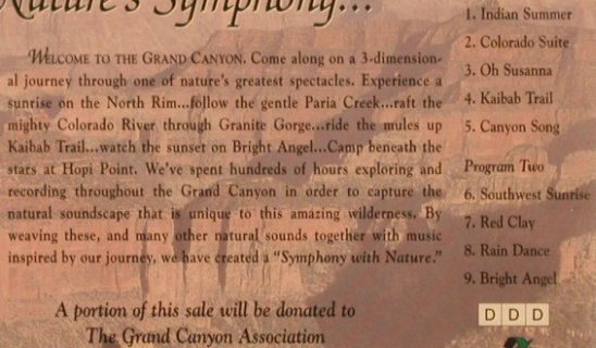 Grand Canyon: The Sound of the, Orange Tree(OT 31113), , 1993 - CD - 82024 - 7,50 Euro