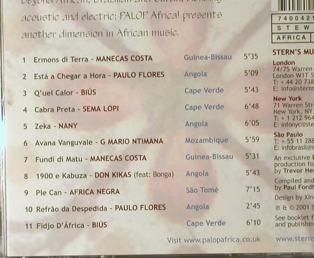 V.A.Palop Africa!: Angola, Cap Verde...11 Tr., Stern's Music(STEW46CD), D, 2001 - CD - 84088 - 7,50 Euro
