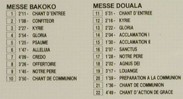 V.A.African Masses Cameroun: Messe Bakoko, Douala, Playa Sound(), F, FS-New, 1990 - CD - 94323 - 10,00 Euro
