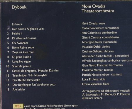 Ovadia,Moni - Theaterorchester: Dybbuk, FS-New, Arpa(SSB 003), I, 1996 - CD - 94586 - 10,00 Euro