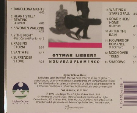 Liebert,Ottmar: Nouveau Flamenco, Higher Octave(HOMCD 7026), EU, 1990 - CD - 99598 - 7,50 Euro