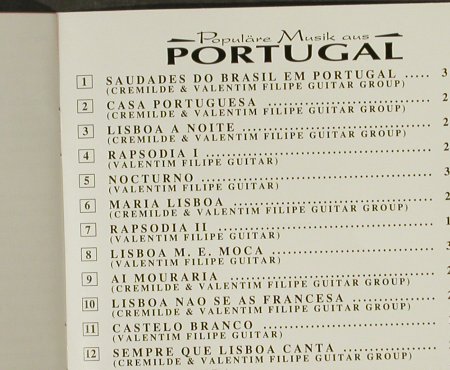 Cremilde & Valentim Filipe GuitarG.: Populäre Musik a.Portugal, Koch(), A, 1993 - CD - 52095 - 7,50 Euro