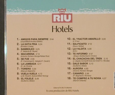 V.A.Holiday Music: 18 Tr.,  RUI Hotels, Alfa Delta(03262), E,  - CD - 56980 - 5,00 Euro