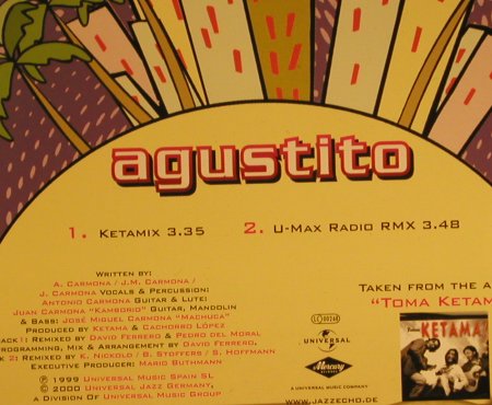 Ketama: Agustito*2,Promo, New Remix, Universal(), D, 99 - CD5inch - 67473 - 2,50 Euro