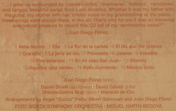 Florez,Juan Diego: Sentimiento Latino, Decca(475 7576), EU, 2006 - CD - 80414 - 7,50 Euro