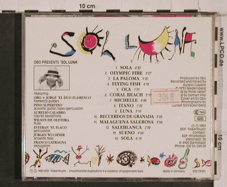 Obo: presents Sol Luna, EDF(23091), D, 1992 - CD - 84354 - 7,50 Euro