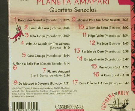 Quarteto Senzalas: Planeta Amapari, Digi, FS-New, Tupirama(), D, 2000 - CD - 92490 - 9,00 Euro